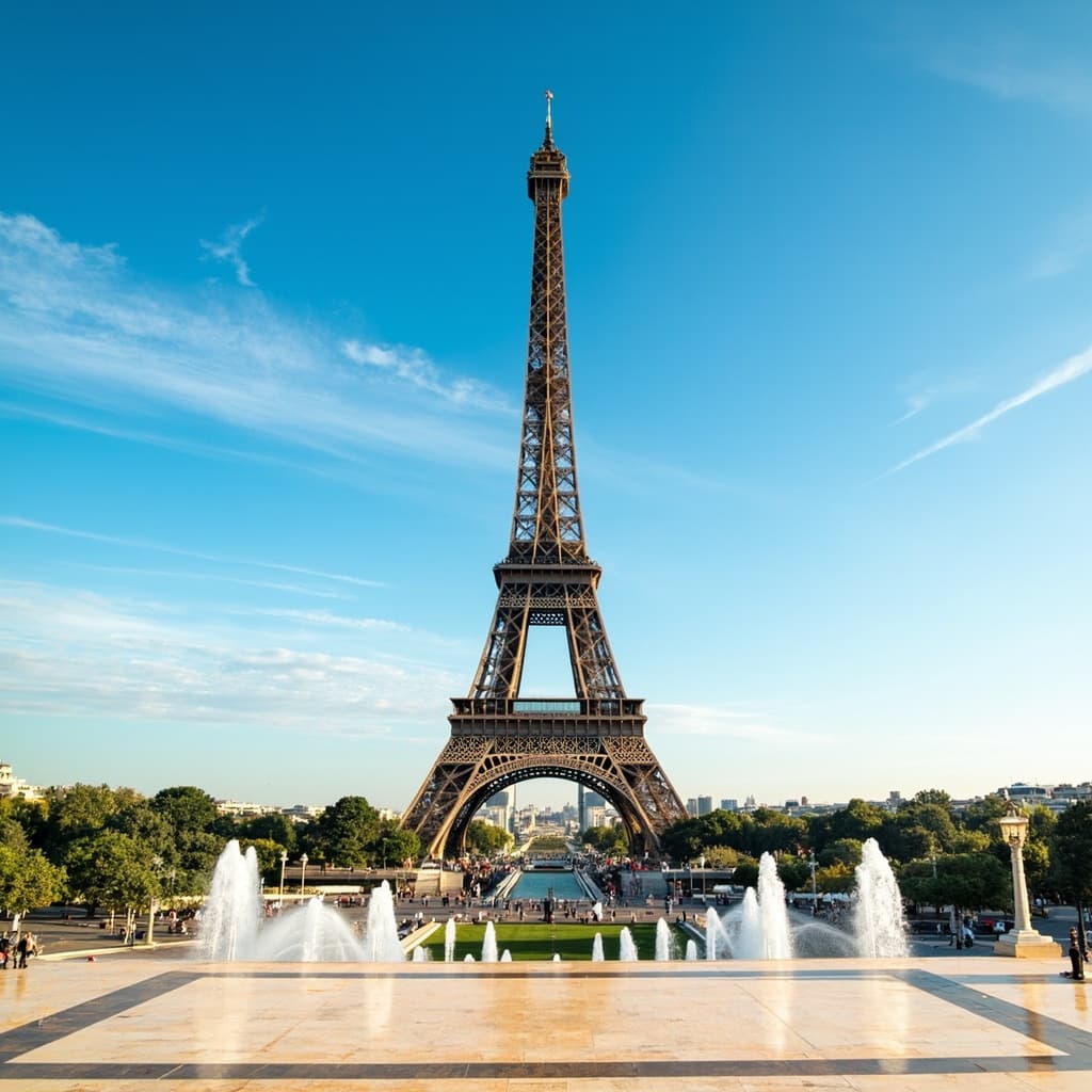 Eiffel Tower scene template