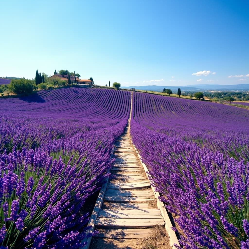 Lavender Fields scene template