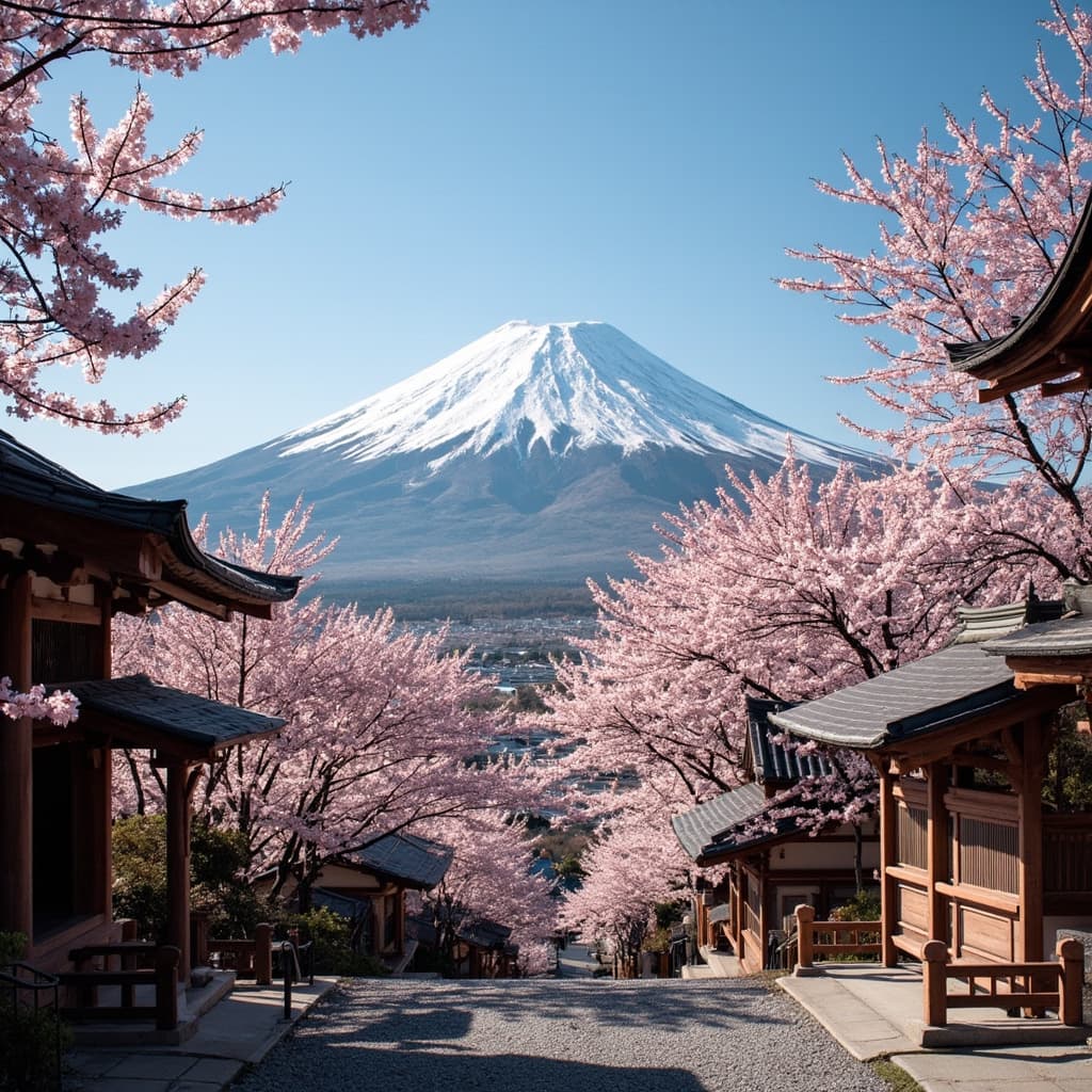 Mt. Fuji scene template