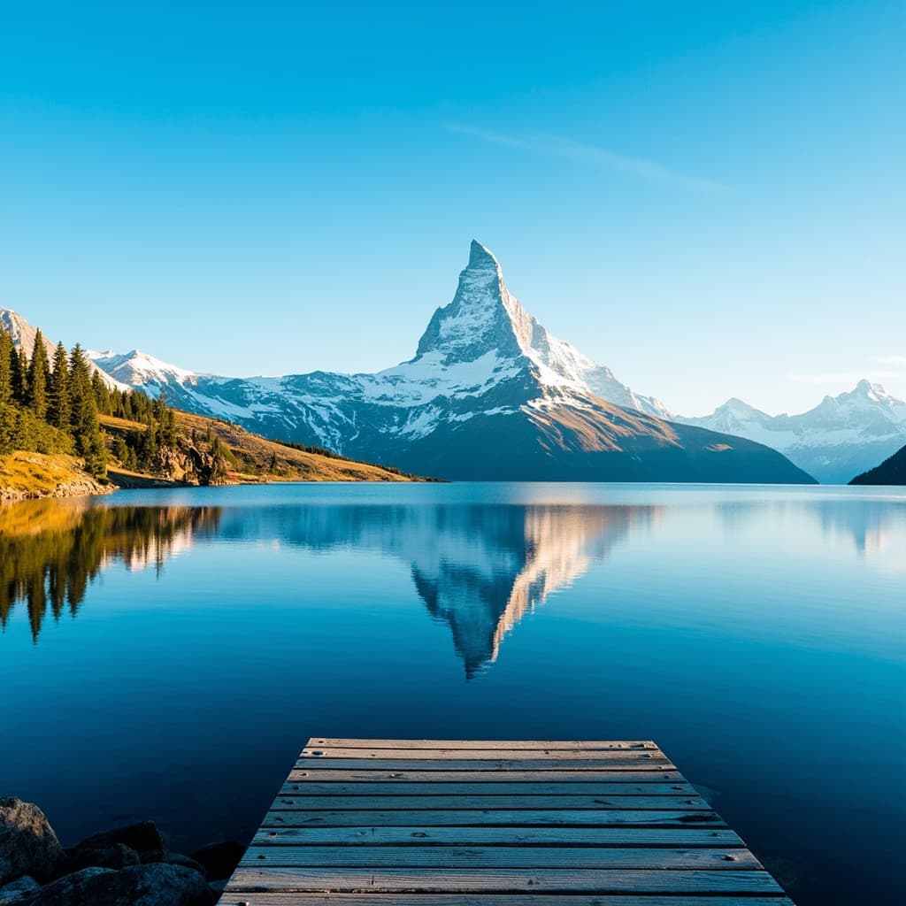 Swiss Alps scene template